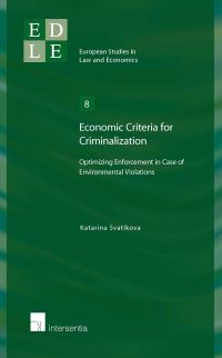 Book Cover for Economic Criteria for Criminalization by Katarina Svatikova