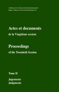 Book Cover for Actes Et Documents De La Vingtième Session 14 Au 30 Juin 2005 by Hague Conference on Private International Law
