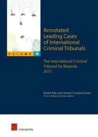 Book Cover for Annotated Leading Cases of International Criminal Tribunals - Volume 59 by André Klip, Steven Freeland