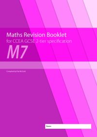 Book Cover for Maths Revision Booklet for CCEA GCSE 2-Tier Specification by Patrick McGurk