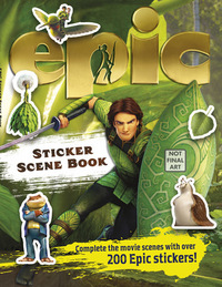 Book Cover for Epic Sticker Scene Book by Lisa Regan