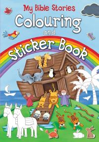 Book Cover for My Bible Stories Colouring and Sticker Book by Juliet David