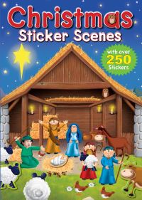 Book Cover for Christmas Sticker Scenes by Juliet David