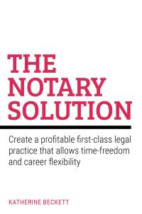 Book Cover for The Notary Solution by Katherine Beckett