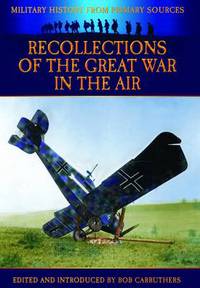 Book Cover for Recollections of the Great War in the Air by James R McConnell