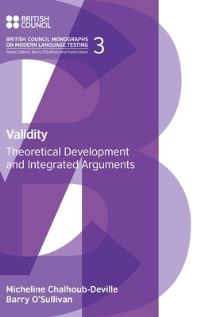 Book Cover for Validity by Micheline ChalhoubDeville, Barry OSullivan