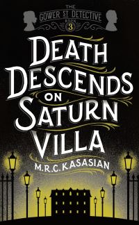 Book Cover for Death Descends on Saturn Villa by M R C Kasasian