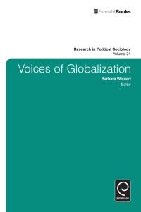 Book Cover for Voices of Globalization by Barbara Wejnert