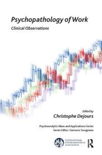 Book Cover for Psychopathology of Work by Christophe Dejours, Caroline Williamson