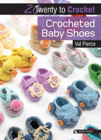 Book Cover for Crocheted Baby Shoes by Val Pierce