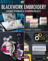 Book Cover for Blackwork Embroidery by Bernadette Baldelli
