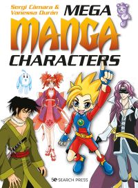 Book Cover for Mega Manga Characters by Sergi Cámara