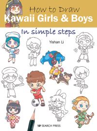 Book Cover for How to Draw Kawaii Girls and Boys in Simple Steps by Yishan Li