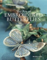 Book Cover for The Art of Embroidered Butterflies by Jane Hall