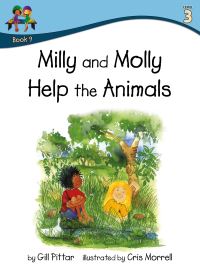 Book Cover for Milly and Molly Help the Animals by Gill Pittar, MM House Publishing