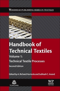 Book Cover for Handbook of Technical Textiles. Volume 1 Technical Textile Processes by A Richard Horrocks, Subhash Anand