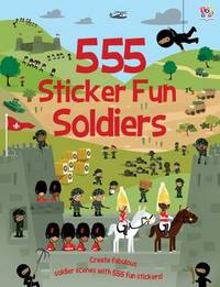 Book Cover for 555 Sticker Fun Soldiers by Mike Byrne