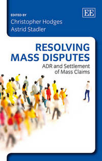 Book Cover for Resolving Mass Disputes by Edward Elgar Publishing