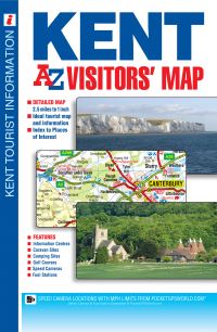 Book Cover for Kent A-Z Visitors' Map by AZ Maps