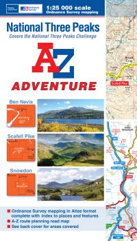 Book Cover for National Three Peaks A-Z Adventure Atlas by AZ Maps
