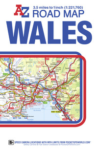Book Cover for Wales A-Z Road Map by AZ maps