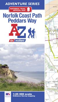 Book Cover for Norfolk Coast Path and Peddars Way National Trail Official Map by AZ Maps