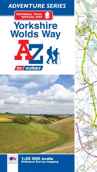 Book Cover for Yorkshire Wolds Way National Trail Official Map by AZ Maps