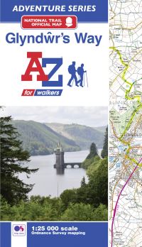 Book Cover for Glyndwr's Way National Trail Official Map by AZ Maps