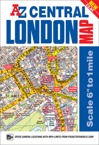Book Cover for London A-Z Central Map by AZ maps