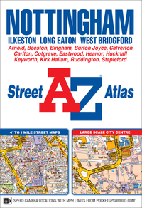 Book Cover for Nottingham A-Z Street Atlas (Paperback) by AZ maps