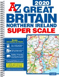 Book Cover for Great Britain Super Scale A-Z Road Atlas 2020 (A3 Spiral) by AZ maps
