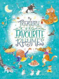Book Cover for My Treasury of 100 Favourite Rhymes by Lesley Smith