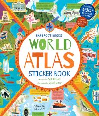 Book Cover for World Atlas Sticker Book by David Dean