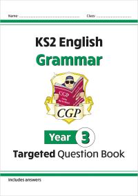 Book Cover for KS2 English Year 3 Grammar Targeted Question Book (With Answers) by CGP Books