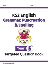 Book Cover for KS2 English Year 5 Grammar, Punctuation & Spelling Targeted Question Book (With Answers) by CGP Books