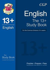 Book Cover for 13+ English Study Book for the Common Entrance Exams (Exams Up to June 2022) by CGP Books