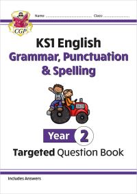 Book Cover for KS1 English Year 2 Grammar, Punctuation & Spelling Targeted Question Book (With Answers) by CGP Books