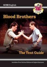 Book Cover for Blood Brothers by Willy Russell. The Text Guide by Emma Bonney, Claire Boulter, Ben Ffrancon Davies