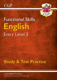 Book Cover for Functional Skills. Entry Level 3 English by Lucy Loveluck, Anthony Muller, Sabrina Robinson, Jo Sharrock, Rebecca Tate