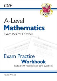 Book Cover for A-Level Maths Edexcel Exam Practice Workbook (Includes Answers) by 
