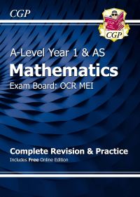 Book Cover for AS-Level Maths OCR MEI Complete Revision & Practice (With Online Edition) by CGP Books