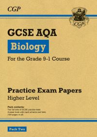 Book Cover for GCSE Biology AQA Practice Papers by CGP Books
