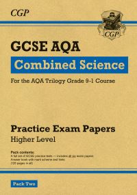 Book Cover for GCSE Combined Science AQA Practice Papers by CGP Books