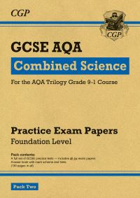 Book Cover for GCSE Combined Science AQA Practice Papers by CGP Books