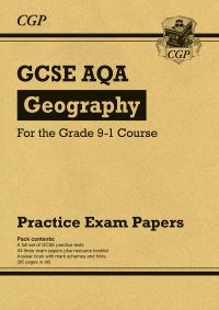 Book Cover for GCSE Geography AQA Practice Papers by CGP Books
