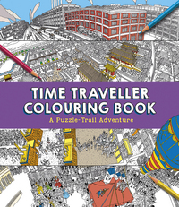 Book Cover for Time Traveller Colouring Book by Penny Worms