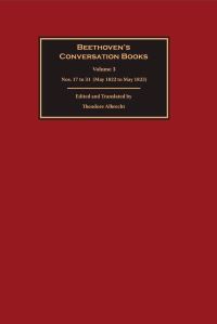 Book Cover for Beethoven's Conversation Books. Nos. 17 to 31 (May 1822 to May 1823) by Ludwig van Beethoven