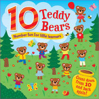 Book Cover for 10 Little Teddies by Roger Priddy, Nicola Friggens, Robyn Newton, Amy Oliver