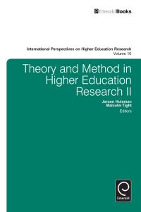 Book Cover for Theory and Method in Higher Education Research II by Jeroen Huisman, Malcolm Tight