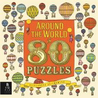 Book Cover for Around the World in 80 Puzzles by Aleksandra Artymowska